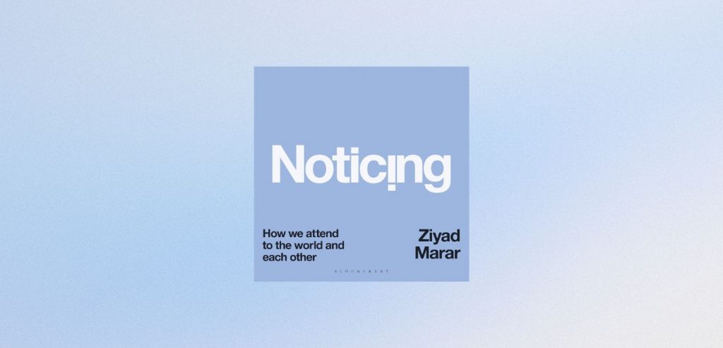 NOTICING by Ziyad Marar